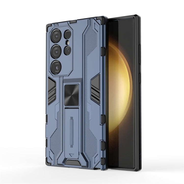 Frendorf | Für Samsung Galaxy S24 Ultra 5G Supersonic Armor PC Hybrid TPU Handyhülle (Blau)