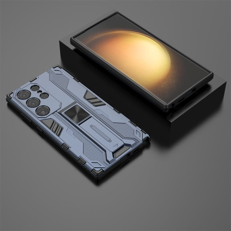 Frendorf | Für Samsung Galaxy S24 Ultra 5G Supersonic Armor PC Hybrid TPU Handyhülle (Blau)