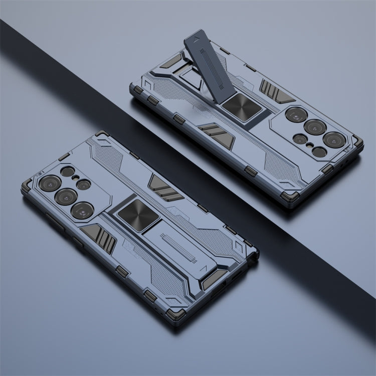Frendorf | Für Samsung Galaxy S24 Ultra 5G Supersonic Armor PC Hybrid TPU Handyhülle (Blau)