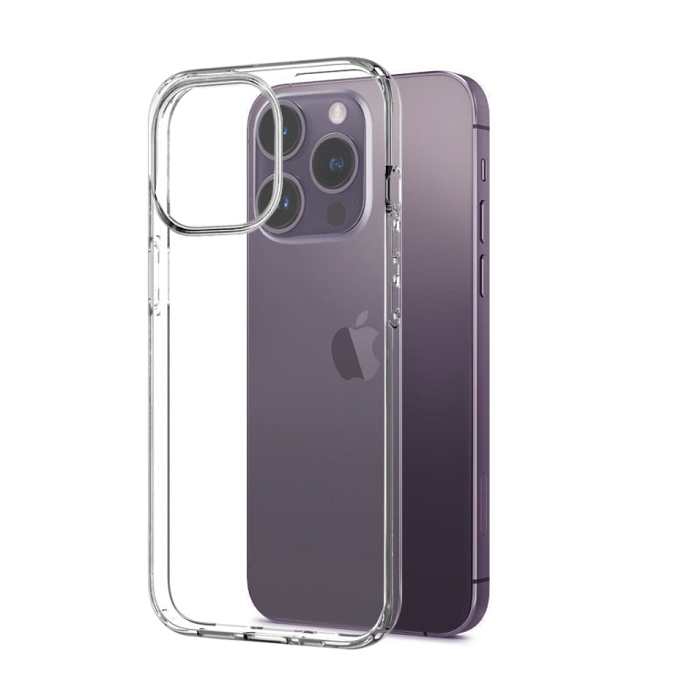 Frendorf | Für iPhone 14 Pro NORTHJO 3 in 1 TPU Handyhülle mit Bildschirmfolie und Objektivfolie (klar)