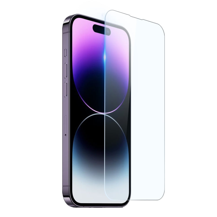 Frendorf | Für iPhone 14 Pro NORTHJO 3 in 1 TPU Handyhülle mit Bildschirmfolie und Objektivfolie (klar)
