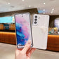 Frendorf | Für Samsung Galaxy S24 Ultra 5G Perlenbogen Glitzer Epoxid TPU Handyhülle (Kreuzknoten)