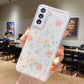 Frendorf | Für Samsung Galaxy S24 Ultra 5G Frisch Kleine Florale Epoxy TPU Handyhülle (D02 Handgemalte Blume)