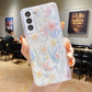 Frendorf | Für Samsung Galaxy S24 Ultra 5G Frisch Kleine Blumen Epoxid TPU Handyhülle (D03 Blumen Rosa)