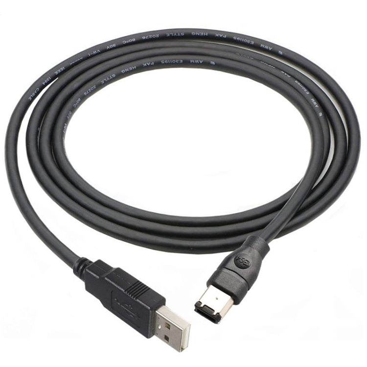 Frendorf | JUNSUNMAY Firewire IEEE 1394 6 Pin Male zu USB 2.0 Male Adapter Konverter Kabel, Länge: 4,5 m