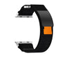 Frendorf | Für Apple Watch SE 2023 44mm Doppelte Haken- und Schlaufen Schneller Nylon Uhrenarmband (Schwarz)