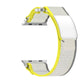 Frendorf | Für Apple Watch SE 40mm Doppelschlaufe und Loop Schneller Nylon Armband (Gelb + Beige)
