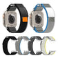 Frendorf | Für Apple Watch SE 2023 44mm Doppelte Haken- und Schlaufen Schneller Nylon Uhrenarmband (Schwarz)