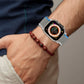 Frendorf | Für Apple Watch SE 2023 44mm Doppelte Haken- und Schlaufen Schneller Nylon Uhrenarmband (Schwarz)