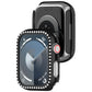 Frerndorf | Für pple Watch Series 9 41mm Diamond Hollow PC Uhrengehäuse (Schwarz)