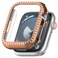 Frerndorf | Für Apple Watch Series 9 41mm Diamond Hollow PC Uhrengehäuse (Roségold)