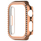 Frerndorf | Für Apple Watch Series 9 41mm Diamond Hollow PC Uhrengehäuse (Roségold)