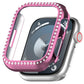 Frendorf | Für Apple Watch Series 7 41mm Diamond Hollow PC Uhrgehäuse (Rosa)