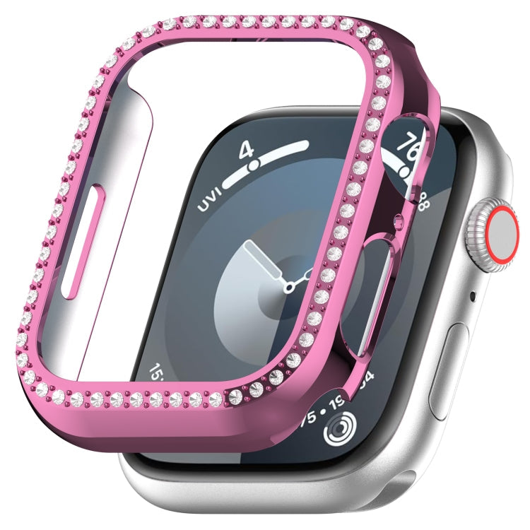 Frendorf | Für Apple Watch Series 7 41mm Diamond Hollow PC Uhrgehäuse (Rosa)