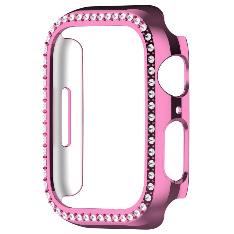 Frendorf | Für Apple Watch Series 7 41mm Diamond Hollow PC Uhrgehäuse (Rosa)