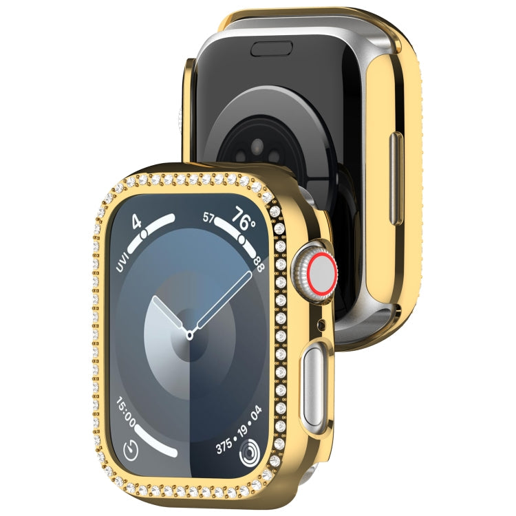 Frendorf | Für Apple Watch Series 7 41mm Diamond Hollow PC Uhrgehäuse (Gold)
