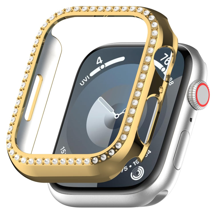 Frendorf | Für Apple Watch Series 7 41mm Diamond Hollow PC Uhrgehäuse (Gold)