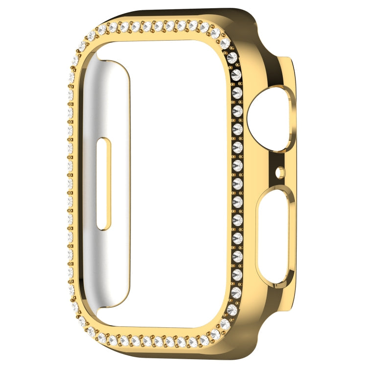 Frendorf | Für Apple Watch Series 7 41mm Diamond Hollow PC Uhrgehäuse (Gold)