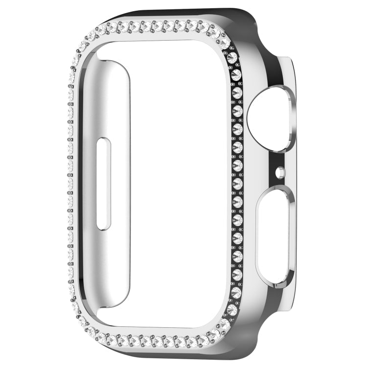 Frendorf | Für Apple Watch Series 7 45mm Diamond Hollow PC Uhrengehäuse (Silber)