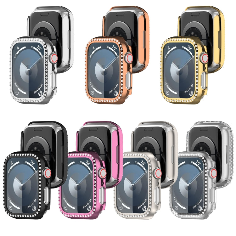 Frendorf | Für Apple Watch Series 7 45mm Diamond Hollow PC Uhrengehäuse (Silber)