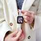 Frendorf | Für Apple Watch Series 7 45mm Laser PC Farbige 12mm Slim Uhr Band (Weiß)