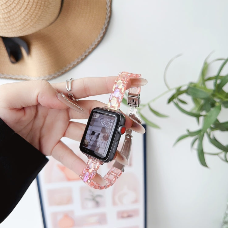 Frendorf | Für Apple Watch Series 3 42mm Laser PC Bunte 12mm Dünne Uhrband (Pink)