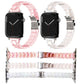 Frendorf | Für Apple Watch Series 8 41mm Laser PC Bunt 12mm Schlankes Armband (Weiß)