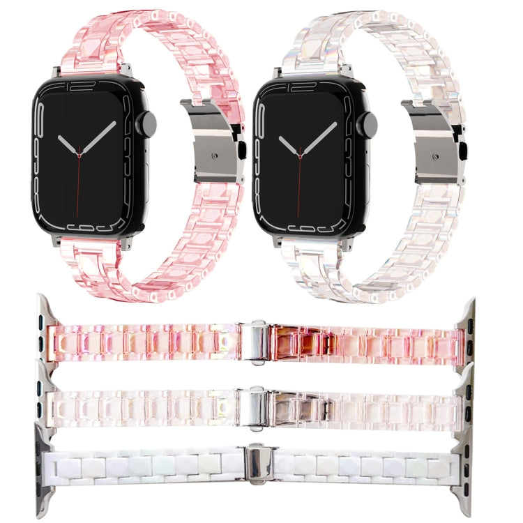 Frendorf | Für Apple Watch Series 8 41mm Laser PC Bunt 12mm Schlankes Armband (Weiß)
