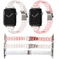 Frendorf | Für Apple Watch SE 2022 44mm Laser PC Bunt 20mm Schlankes Armband (Rosa)