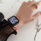 Frendorf | Für Apple Watch SE 2022 44mm Laser PC Bunt 20mm Schlankes Armband (Rosa)