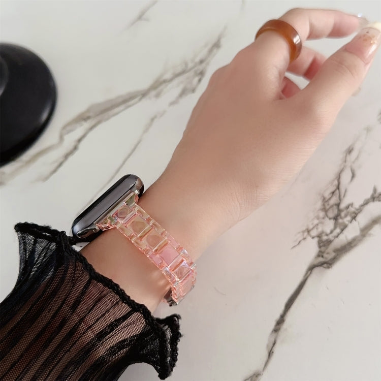 Frendorf | Für Apple Watch SE 2022 44mm Laser PC Bunt 20mm Schlankes Armband (Rosa)