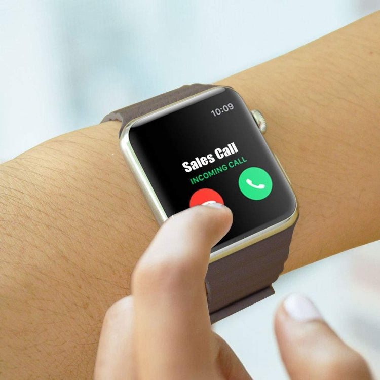 Frerndorf | Universelles Leder-Magnetarmband für Apple Watch Series 7 41mm / 6 & SE & 5 & 4 40mm / 3 & 2 & 1 38mm(rot)