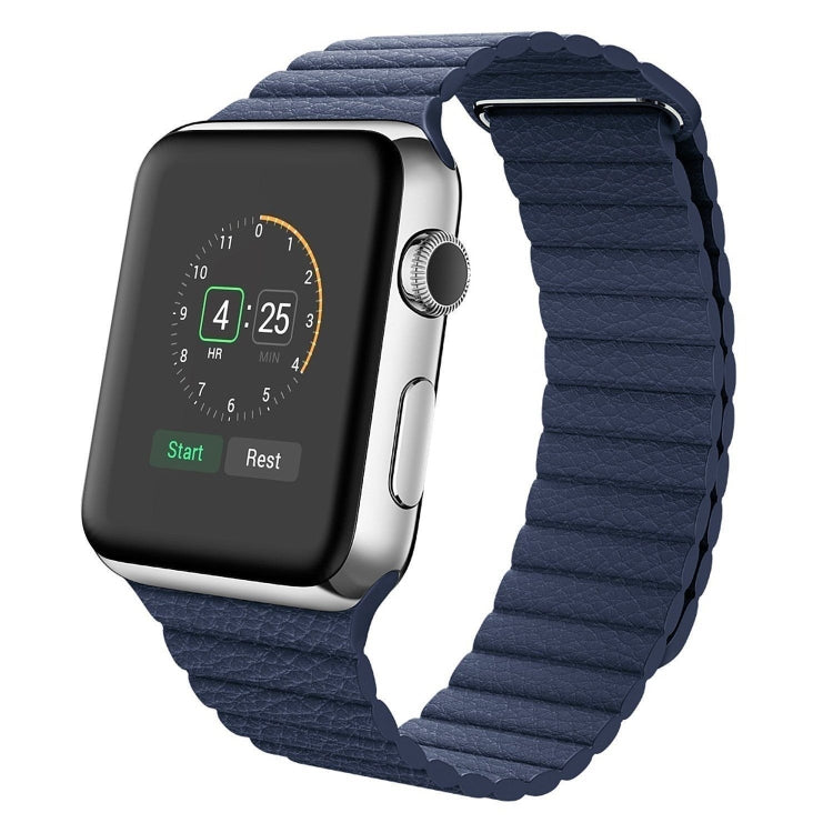 Frerndorf | Universelles Leder-Magnetarmband für Apple Watch Series 7 41mm / 6 & SE & 5 & 4 40mm / 3 & 2 & 1 38mm(rot)