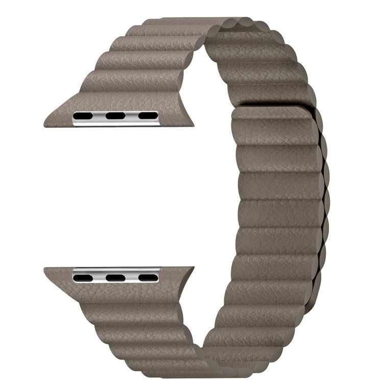 Frerndorf | Universelles Leder-Magnetarmband für Apple Watch Series 7 41mm / 6 & SE & 5 & 4 40mm / 3 & 2 & 1 38mm(rot)