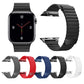 Frerndorf | Universelles Leder-Magnetarmband für Apple Watch Series 7 41mm / 6 & SE & 5 & 4 40mm / 3 & 2 & 1 38mm(rot)