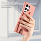 Frendorf | Für Samsung Galaxy S24 Ultra 5G Litchi Leather Oil Edge Ring Zipper Wallet Back Phone Case (Pink)