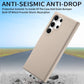 Frendorf | Für Samsung Galaxy S24 Ultra 5G Litchi Oil Edge Leder Rückenschutzhülle (Khaki)