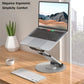Frendorf | AS018-XS Für 10-17 Zoll Gerät 360 Grad drehbarer verstellbarer Laptop-Halter Schreibtischständer (Silber)