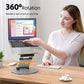 Frendorf | AS018-XS Für 10-17 Zoll Gerät 360 Grad drehbarer verstellbarer Laptop-Halter Schreibtischständer (Silber)