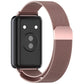 Frendorf | Für Honor Band 9 Milan Magnetic Steel Mesh Uhrband (Rosa)