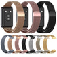 Frendorf | Für Honor Band 9 Milan Magnetic Steel Mesh Uhrband (Rosa)