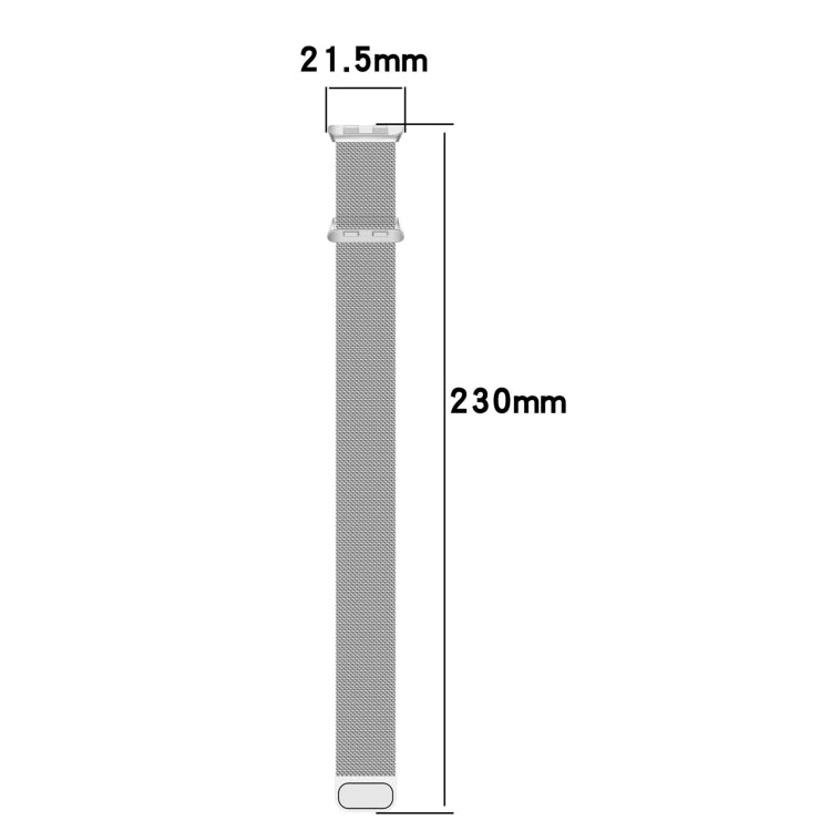Frendorf | Für Honor Band 9 Milan Magnetic Steel Mesh Uhrband (Rosa)