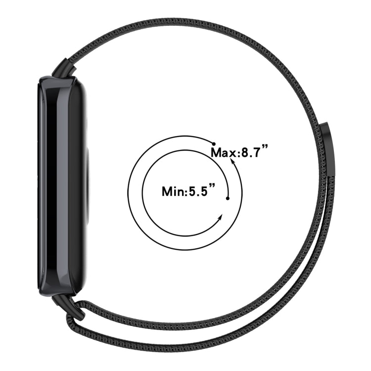 Frendorf | Für Honor Band 9 Milan Magnetic Steel Mesh Uhrband (Rosa)