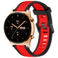 Frendorf | For Honor Watch GS 3 22mm Zwei Farben Texturiertes Silikon Uhrenband (Rot+Schwarz)