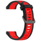Frendorf | Für Honor Uhr GS Pro 22mm Zwei Farben Strukturierte Silikon-Uhrenarmband (Rot+Schwarz)