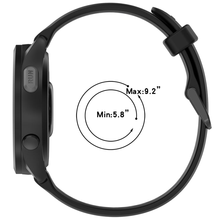 Frendorf | For Honor Watch GS 3 22mm Zwei Farben Texturiertes Silikon Uhrenband (Rot+Schwarz)