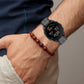 Frendorf | For Honor Watch GS 3 22mm Zwei Farben Texturiertes Silikon Uhrenband (Rot+Schwarz)