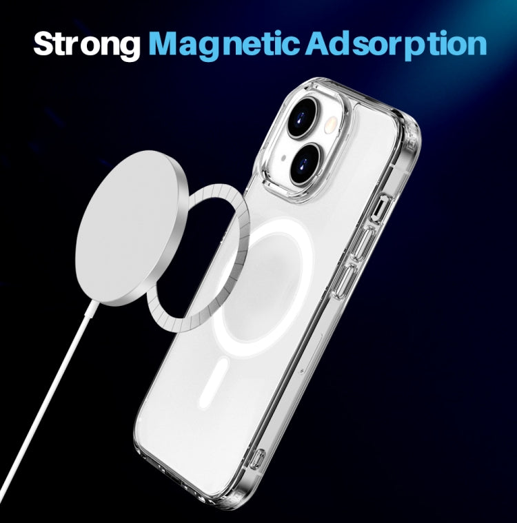Frendorf | Für iPhone 15 NORTHJO 5 in 1 Magsafe Klarsicht Handytasche mit 2 Stück Bildschirmfolie + 2 Stück Rücklinsenfolie