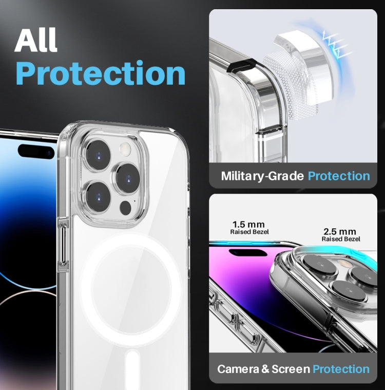 Frendorf | Für iPhone 14 Pro NORTHJO 3 in 1 Magsafe Clear Phone Case mit Bildschirmfolie + Rücklinsefolie