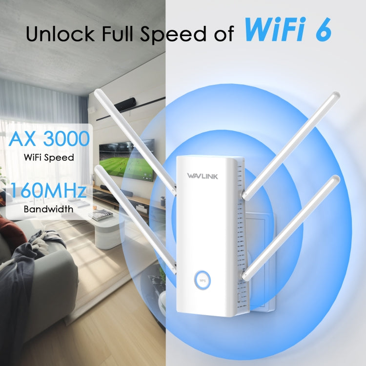 Frendorf | Wavlink WN583AX3 AX3000 Dual Band WiFi Repeater/AP/Router/Mesh Modus WiFi Extender, Stecker:US Stecker